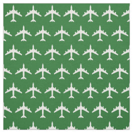 ホワイトKC-135エネルギジェット機、グリーン ファブリック