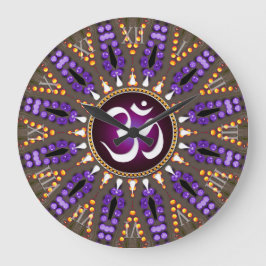 ホワイトOMエネルギーボヘミアンサンシャイン ラージ壁時計