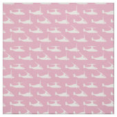 ホワイトon Pink V-22 Osprey Pattern Fabric ファブリック (見本)