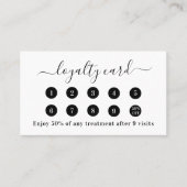 ホワイトqrコードビジネスロゴロイヤリティカード ロイヤリティカード (正面)