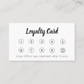 ホワイトqrコード企業のロゴブランドカラー ロイヤリティカード (正面)