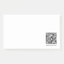 ホワイトQR｜モダン ミニマリスト オーダーメイドテキスト