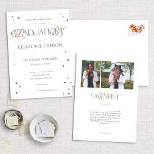 ホワイトRNナース度卒業パーティー招待状 案内状