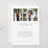 ホワイトRNナース度卒業パーティー招待状 案内状 (裏面)