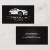 ホワイトSUV車 | 整備士 | 自動修復 名刺 (正面/裏面)