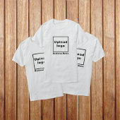 ホワイトTシャツのビジネス名とロゴ Tシャツ