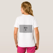ホワイトTシャツ Tシャツ (裏面フル)