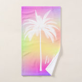 ホワイパーム熱帯カラフルモノグラエレガントム バスタオルセット (ハンドタオル)