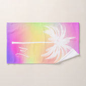 ホワイパーム熱帯カラフルモノグラエレガントム バスタオルセット (ハンドタオル)