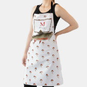 ホワイフライ釣りマス釣り人フライ水色 エプロン (インサイチュ)