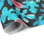 ホワイムイ手描き水彩画フルーツ離れ ラッピングペーパー (ロールコーナー)