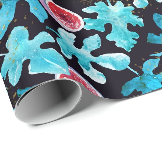 ホワイムイ手描き水彩画フルーツ離れ ラッピングペーパー (ロールコーナー)