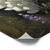 ホワイルピネフラワーアートプリントポスター ポスター (角)