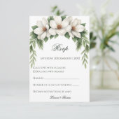 ホワエレガントイの結婚松の枠 出欠カード (スタンド正面)