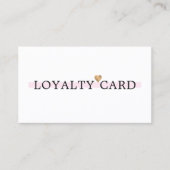ホワエレガントイスタイリッシュトローズサロン美しい ロイヤリティカード (正面)