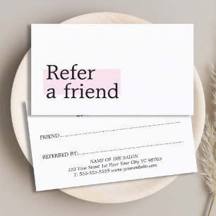 ホワエレガントイスタイリッシュトローズ美しいサロン 紹介カード