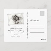 ホワエレガントイトさくらんぼ桜ラブ&感謝してい ポストカード (裏面)