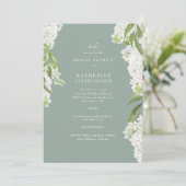 ホワエレガントイトアジアナダークセージブライダルシャワーII 招待状 (スタンド正面)