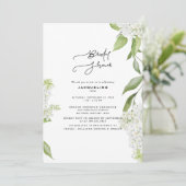 ホワエレガントイトアジェ白ブライダルシャワー 招待状 (スタンド正面)