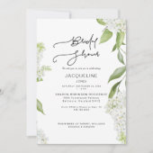 ホワエレガントイトアジサイブライダルシャワー 招待状 (正面)