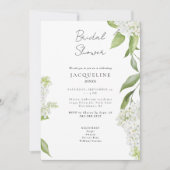 ホワエレガントイトアジサイブライダルシャワー 招待状 (正面)