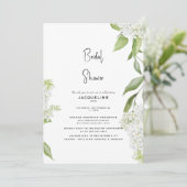 ホワエレガントイトアジサイブライダルシャワー 招待状 (スタンド正面)