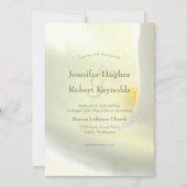 ホワエレガントイトカラリリー結婚式招待状 招待状 (正面)