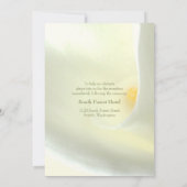 ホワエレガントイトカラリリー結婚式招待状 招待状 (裏面)