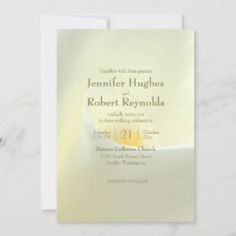 ホワエレガントイトカラリリー結婚式招待状 招待状