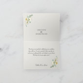 ホワエレガントイトカラリリー&ユーカリ結婚ス サンキューカード (内部)