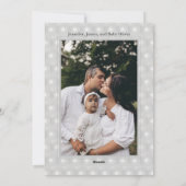 ホワエレガントイトクリスマスオーナメントホリデーパーティー シーズンカード (裏面)