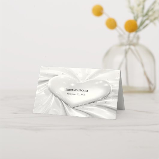 ホワエレガントイトクリームハート座席表 プレイスカード (裏面)