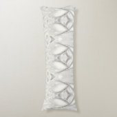 ホワエレガントイトクリームハート抱き枕 ボディピロー (正面縦)