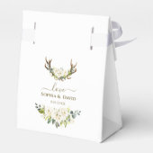 ホワエレガントイトクリーム花〔雄ジカの〕枝角結婚ズ フェイバーボックス (裏面サイド)