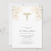 ホワエレガントイトコート式お祝い 招待状 (正面)