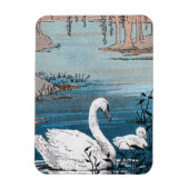 ホワエレガントイトスワンベビー マグネット (縦)