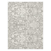 ホワエレガントイトダマスクフローラホームデコール テーブルクロス (正面)