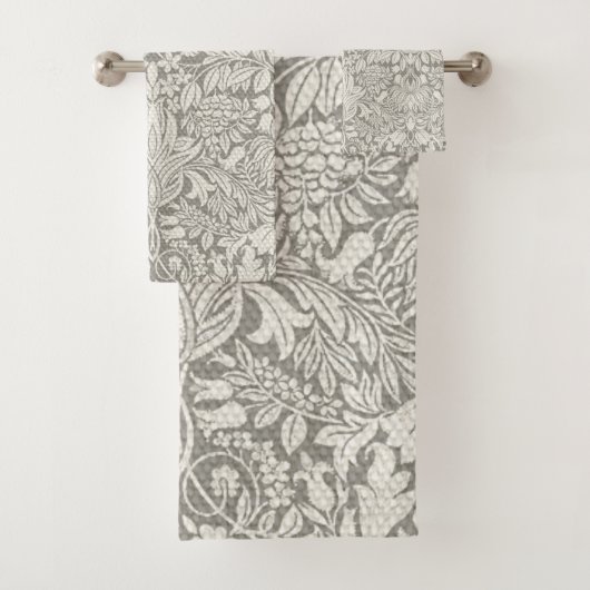 ホワエレガントイトダマスクフローラホームデコール バスタオルセット (インサイチュ)