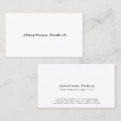 ホワエレガントイトデザインプモダンランクリエイティブ 名刺 (正面/裏面)