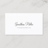 ホワエレガントイトデザインプモダンランプロフェッショナル 名刺 (正面)