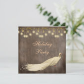 ホワエレガントイトピーコッ企業のククリスマスパーティー 招待状 (スタンド正面)