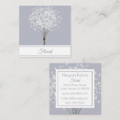 ホワエレガントイトフローラスクエア スクエア名刺 (正面/裏面)