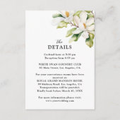 ホワエレガントイトフローラ結婚ズ詳細 エンクロージャーカード (正面)