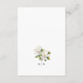 ホワエレガントイトフローラ結婚ズ詳細 エンクロージャーカード (裏面)