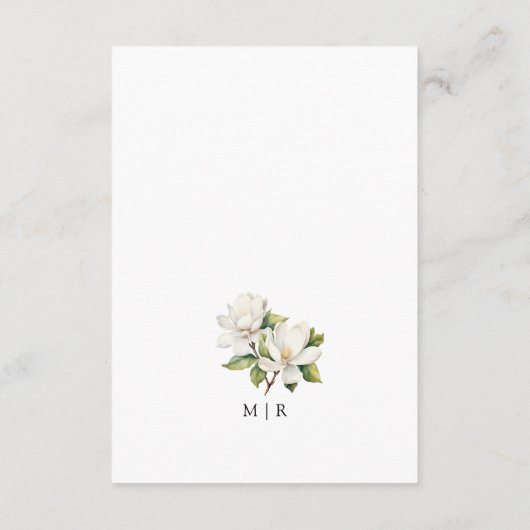 ホワエレガントイトフローラ結婚ズ詳細 エンクロージャーカード (裏面)