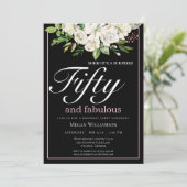 ホワエレガントイトフローラ50と素晴らしい誕生日 招待状 (スタンド正面)