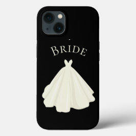 ホワエレガントイトブライドガウンタイポグラフィ結婚ズ  iPhone 13ケース
