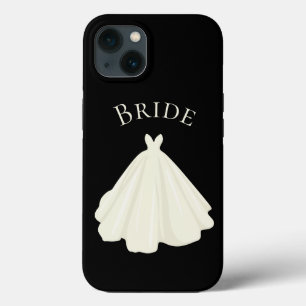 ホワエレガントイトブライドガウンタイポグラフィ結婚ズ  iPhone 13ケース