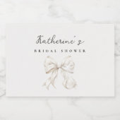 ホワエレガントイトボウブライダルシャワー スパークリングワインラベル (シングルラベル)