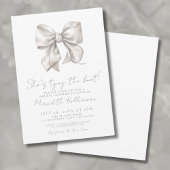 ホワエレガントイトボウブライダルシャワー 招待状